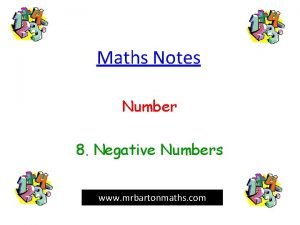 Negative number rules