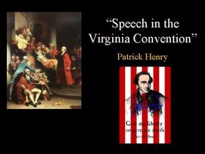 Anaphora in speech to the virginia convention