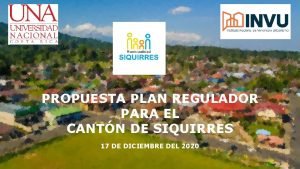 PROPUESTA PLAN REGULADOR PARA EL CANTN DE SIQUIRRES