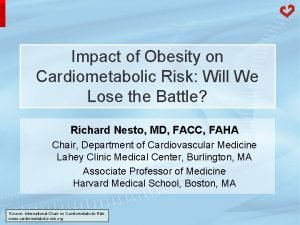 Cardiometabolic risk