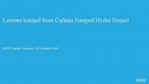 Cultana pumped hydro