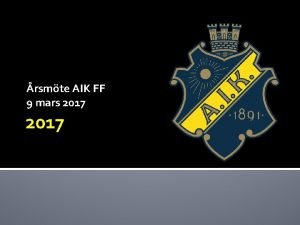 rsmte AIK FF 9 mars 2017 Fredragningslista rsmte