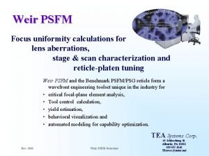 Wafer uniformity formula