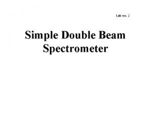 Double beam uv spectrophotometer