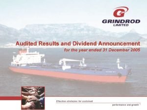 Agenda 2005 Results Share Price Comparison Fleet Shipping