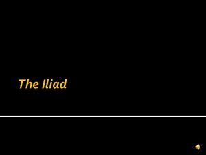 Epic conventions in iliad book 1 and 2