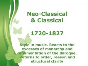 NeoClassical Classical 1720 1827 Style in music Reacts