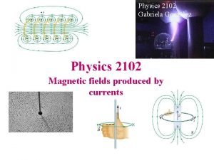 Physics 2102 Gabriela Gonzlez Physics 2102 Magnetic fields