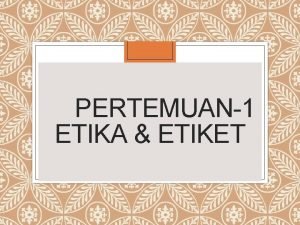 Skema etika secara umum