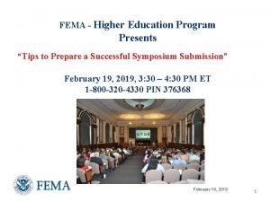 Fema higher education