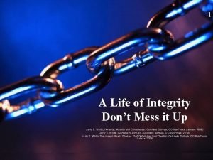 Examples of integrity in life