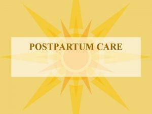 Psychological adaptation in postpartum