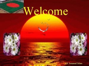 Welcome Md Senamul Islam Identity Md Senamul Islam