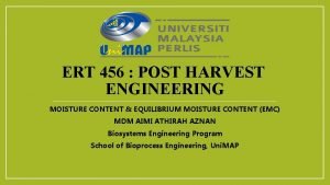 Define equilibrium moisture content