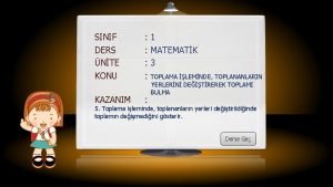 SINIF 1 DERS NTE MATEMATK 3 KONU KAZANIM