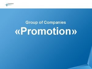 Single company promotion