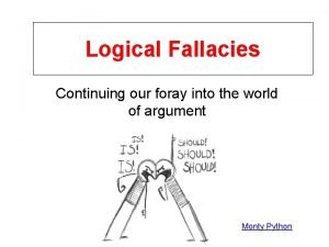 Logical fallacy meaning