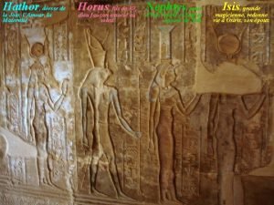 Hathor desse de Horus fils de R Nephtys
