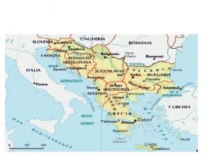 Balcani cartina geografica