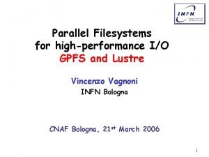 Lustre vs gpfs