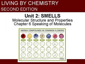 LIVING BY CHEMISTRY SECOND EDITION Unit 2 SMELLS