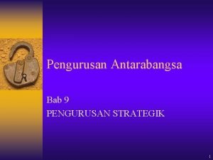 Faedah pengurusan strategik