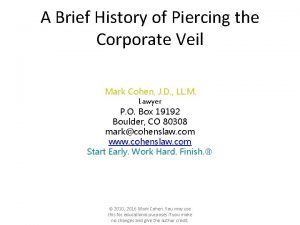 Pierce the corporate veil