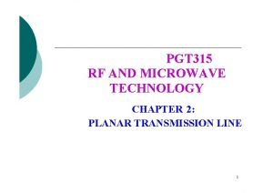 Microstrip transmission line