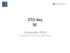 DTO day BE 6 November 2014 Eric Montesinos