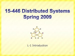 L1 Introduction 1 Todays Lecture Administrivia Example topics