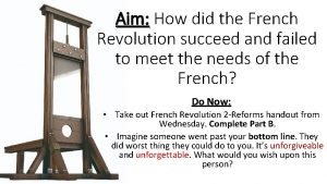 How did the french revolution succeed