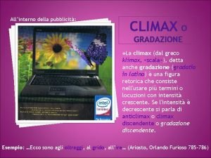Climax pubblicità