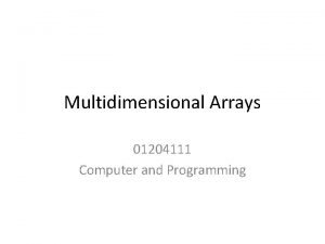 2d array visualization 2d array visualization