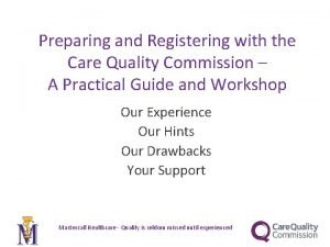 Cqc mock inspection toolkit