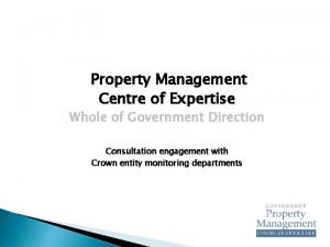 Property management centre of expertise