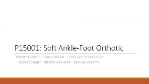Ankle foot orthoses