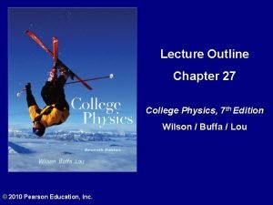 Lecture Outline Chapter 27 College Physics 7 th
