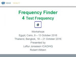 Frequency Finder 4 Test Frequency Workshops Egypt Cairo