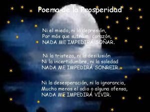 Poemas de prosperidad