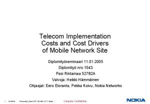 Cost drivers telecom industry