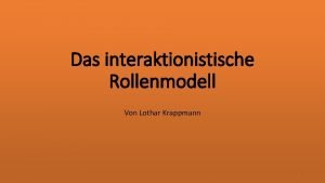 Krappmann modell Krappmann modell