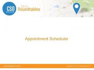 Appointment Scheduler Overview Create Appointment Types Create Administrator