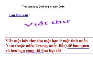 Th su ngy 28 thng 11 nm 2016