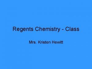 Chemistry regents 2011