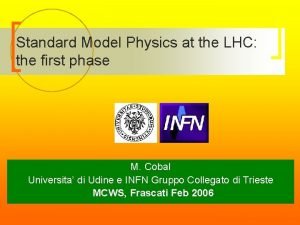 Standard Model Physics at the LHC the first