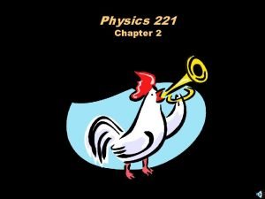 Physics 221 Chapter 2 Speed Speed Distance Time