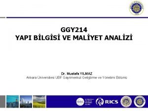 GGY 214 YAPI BLGS VE MALYET ANALZ Dr