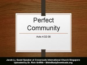 Sermons on acts 4 32-35