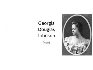 Georgia blanche douglas camp johnson