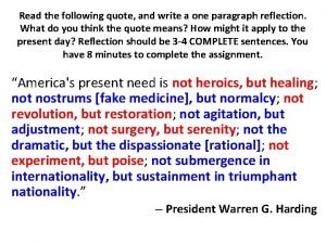 Read the following quote by an american author